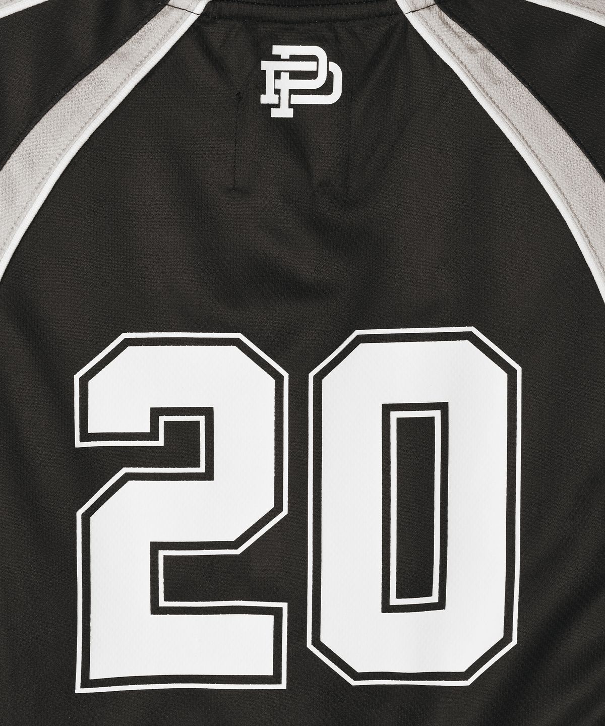 핍스 모터사이클(PHYPS MOTORCYCLE) Womens Mesh Crop Football Tee Black