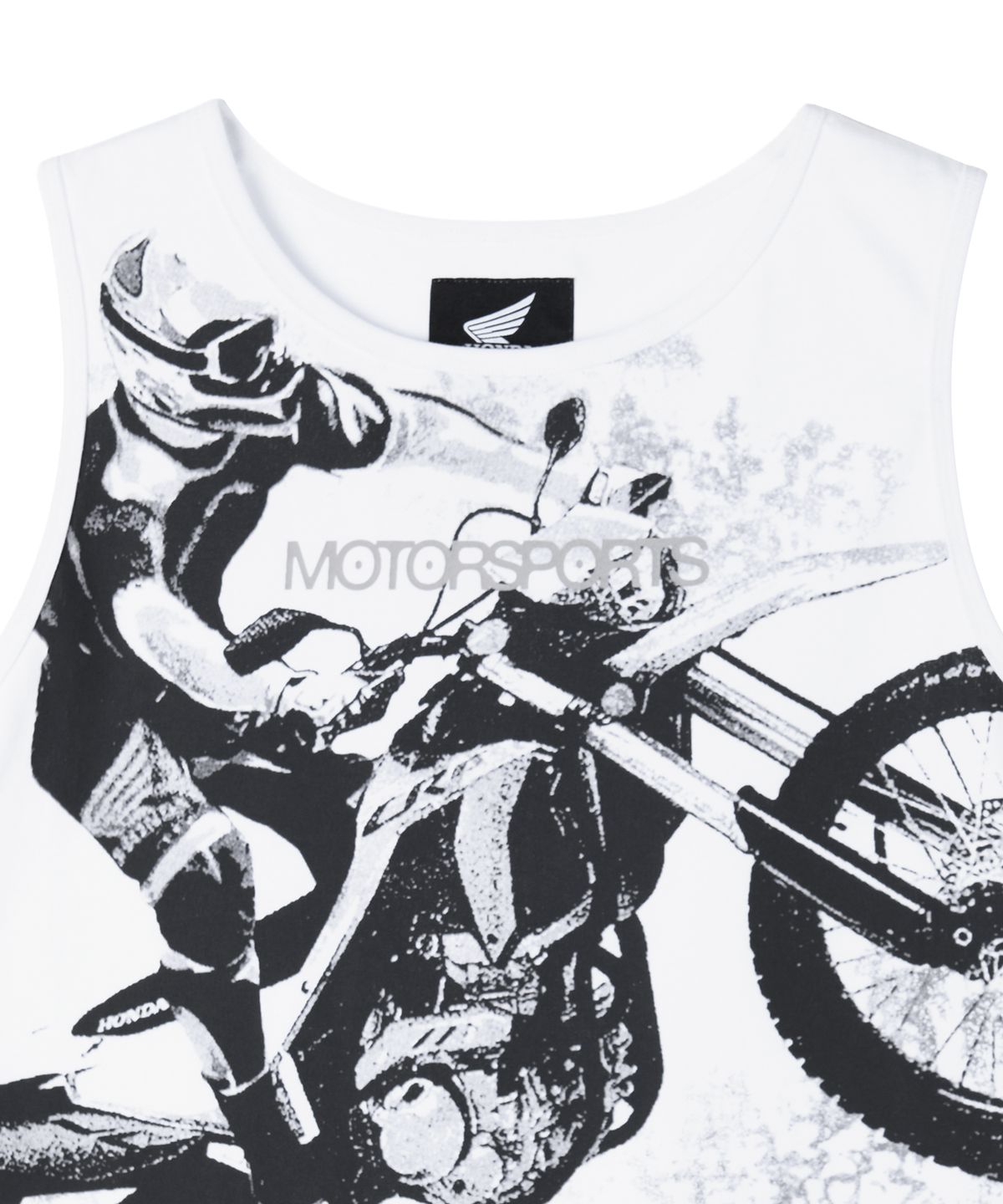 핍스 모터사이클(PHYPS MOTORCYCLE) Womens Motorsport Crop Sleeveless White