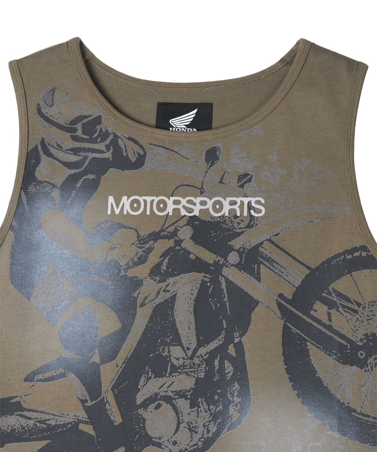 핍스 모터사이클(PHYPS MOTORCYCLE) Womens Motorsport Crop Sleeveless Khaki