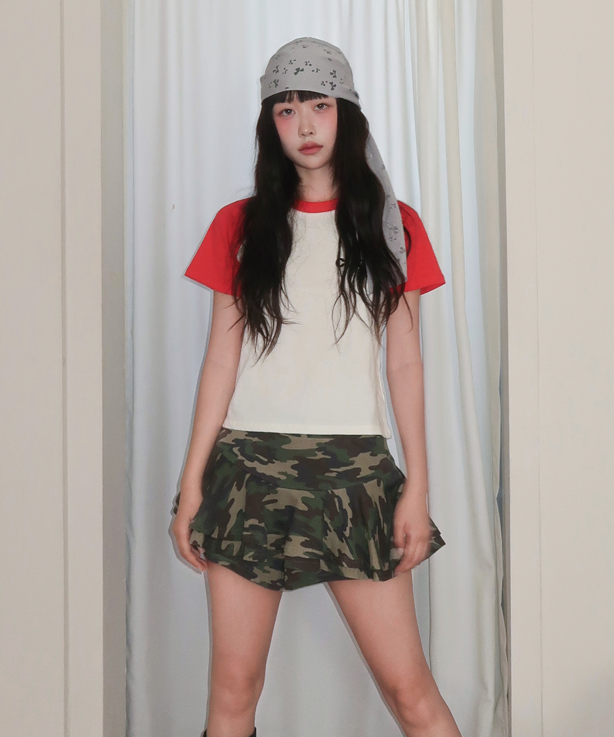 키코지(KIKOZY) 카모 스커트 팬츠