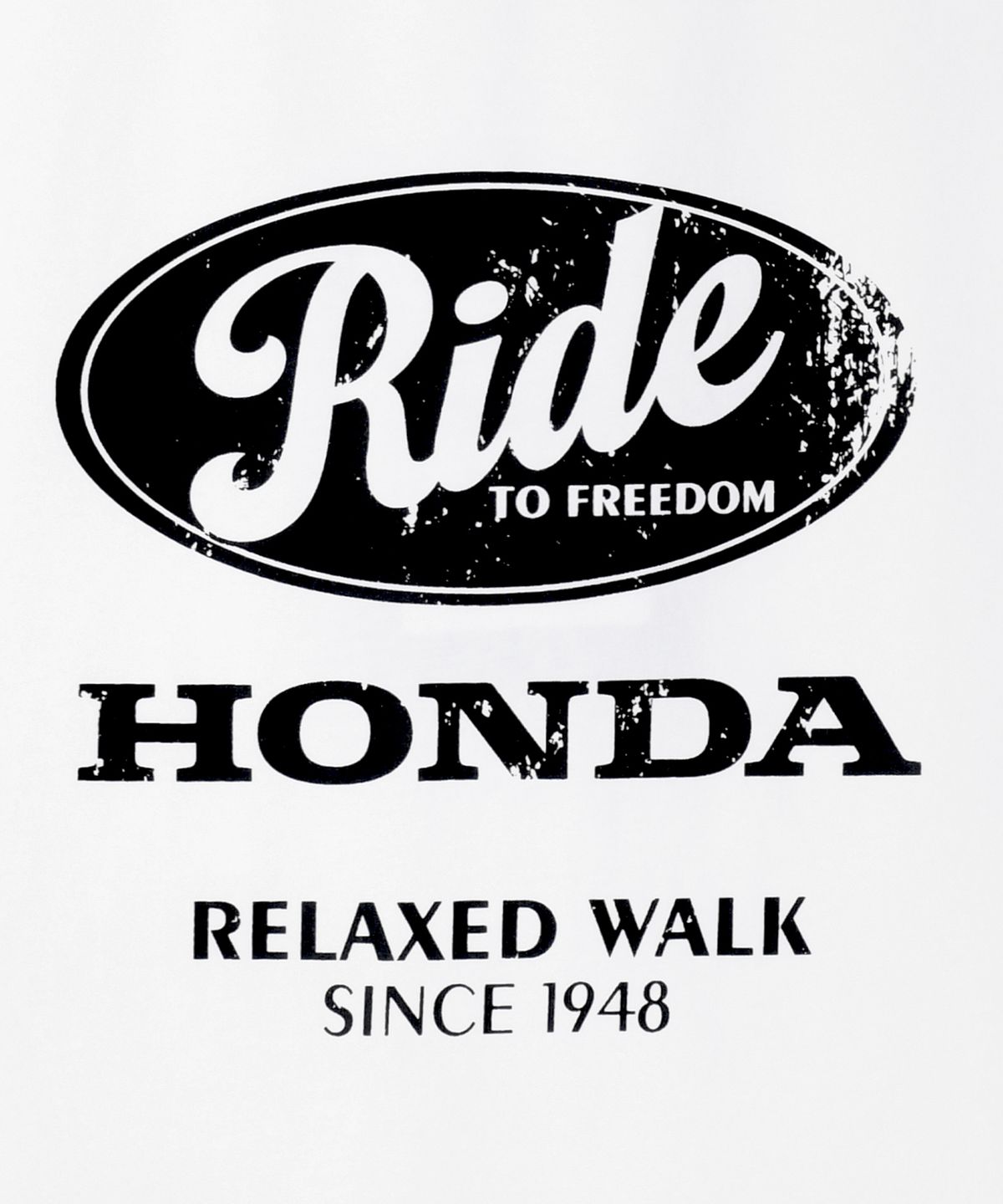 핍스 모터사이클(PHYPS MOTORCYCLE) Womens Vintage Ride Washed Crop Tee White