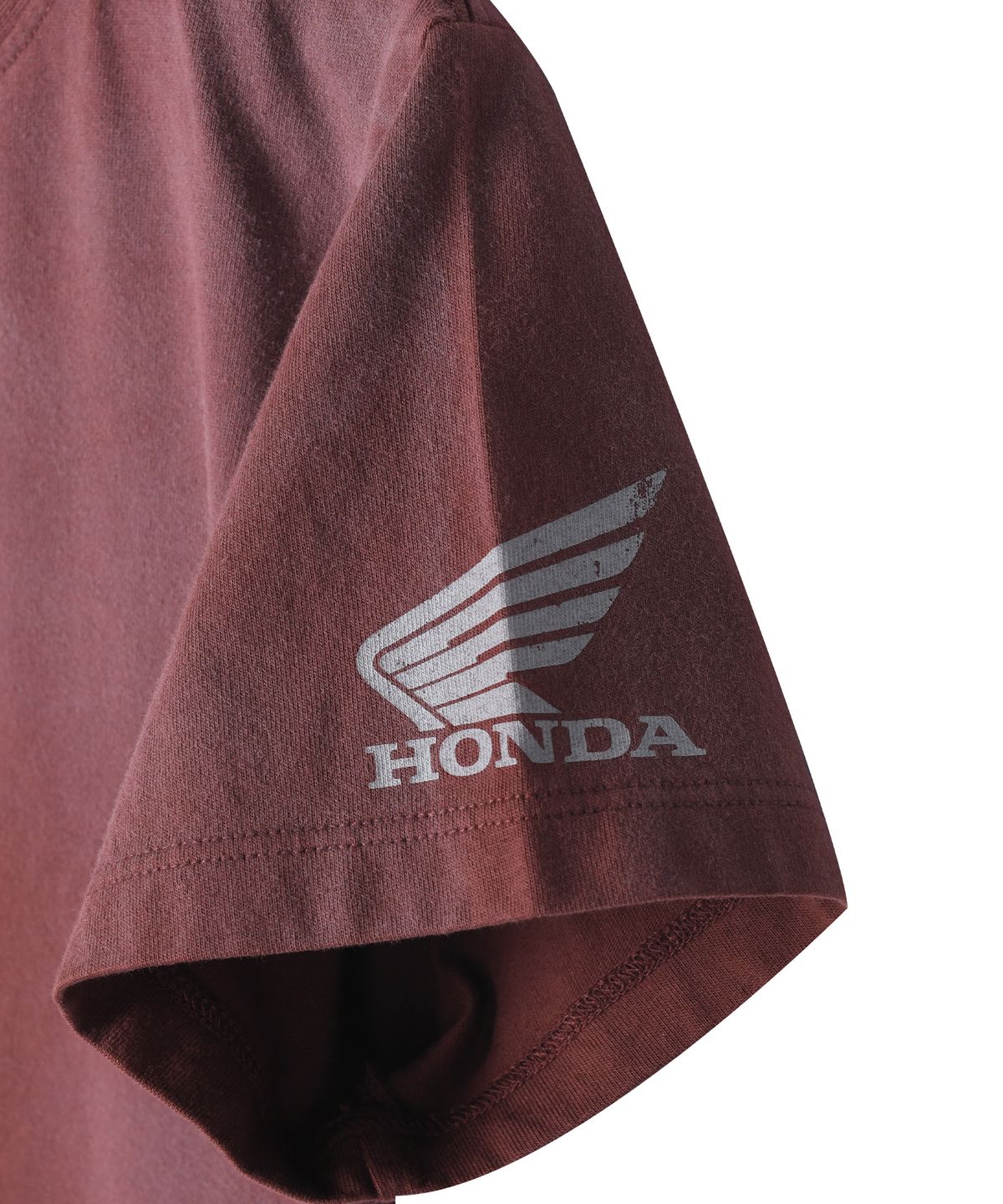핍스 모터사이클(PHYPS MOTORCYCLE) Womens Vintage Ride Washed Crop Tee Dark Red