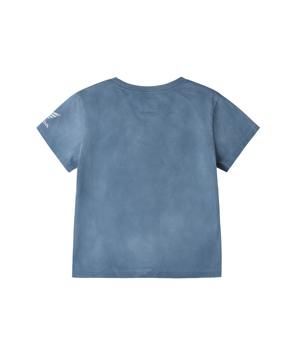 핍스 모터사이클(PHYPS MOTORCYCLE) Womens Vintage Ride Washed Crop Tee Blue