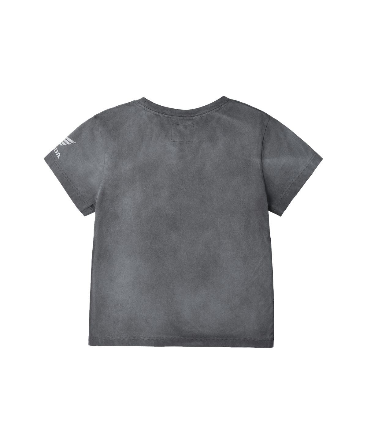 핍스 모터사이클(PHYPS MOTORCYCLE) Womens Vintage Ride Washed Crop Tee Charcoal