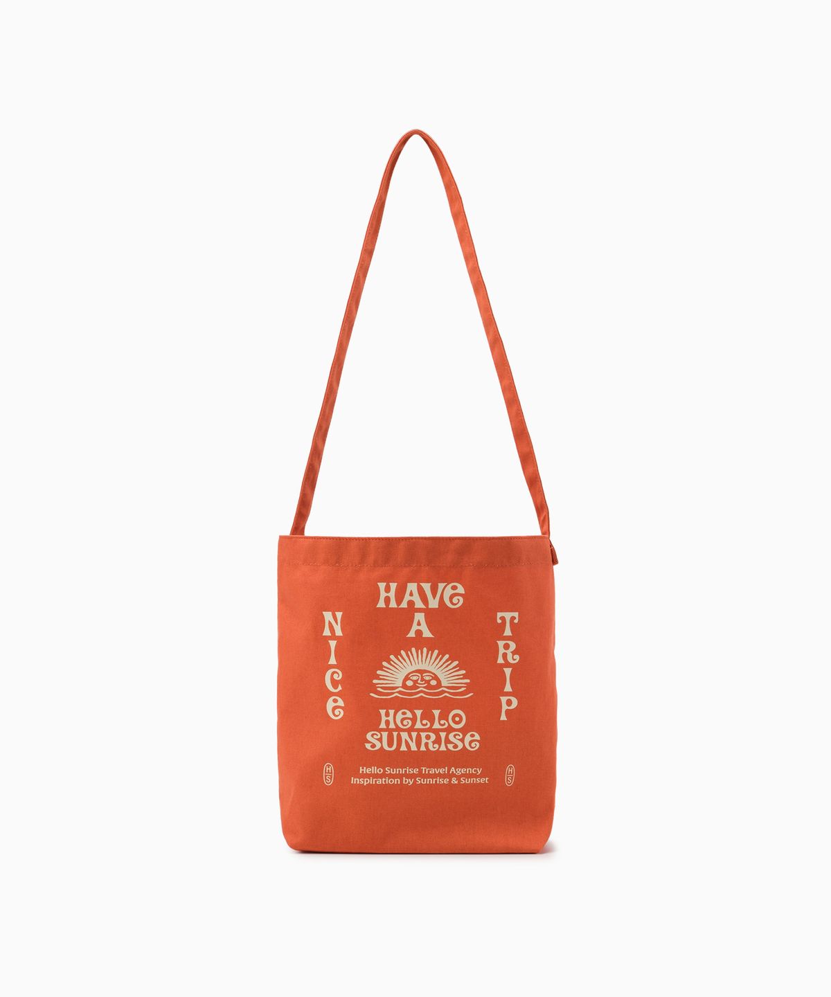헬로 선라이즈(HELLO SUNRISE) HNT Canvas Mini Bag_Coral