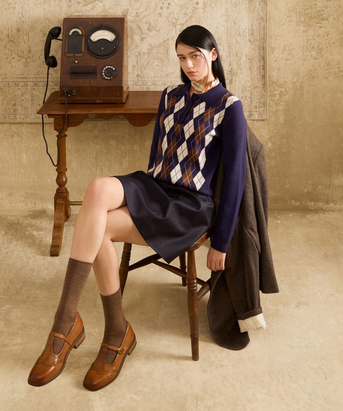 에코에(ECOE) e.c.o.e Vintage Heritage Signature Classic loafer - Natural Beige
