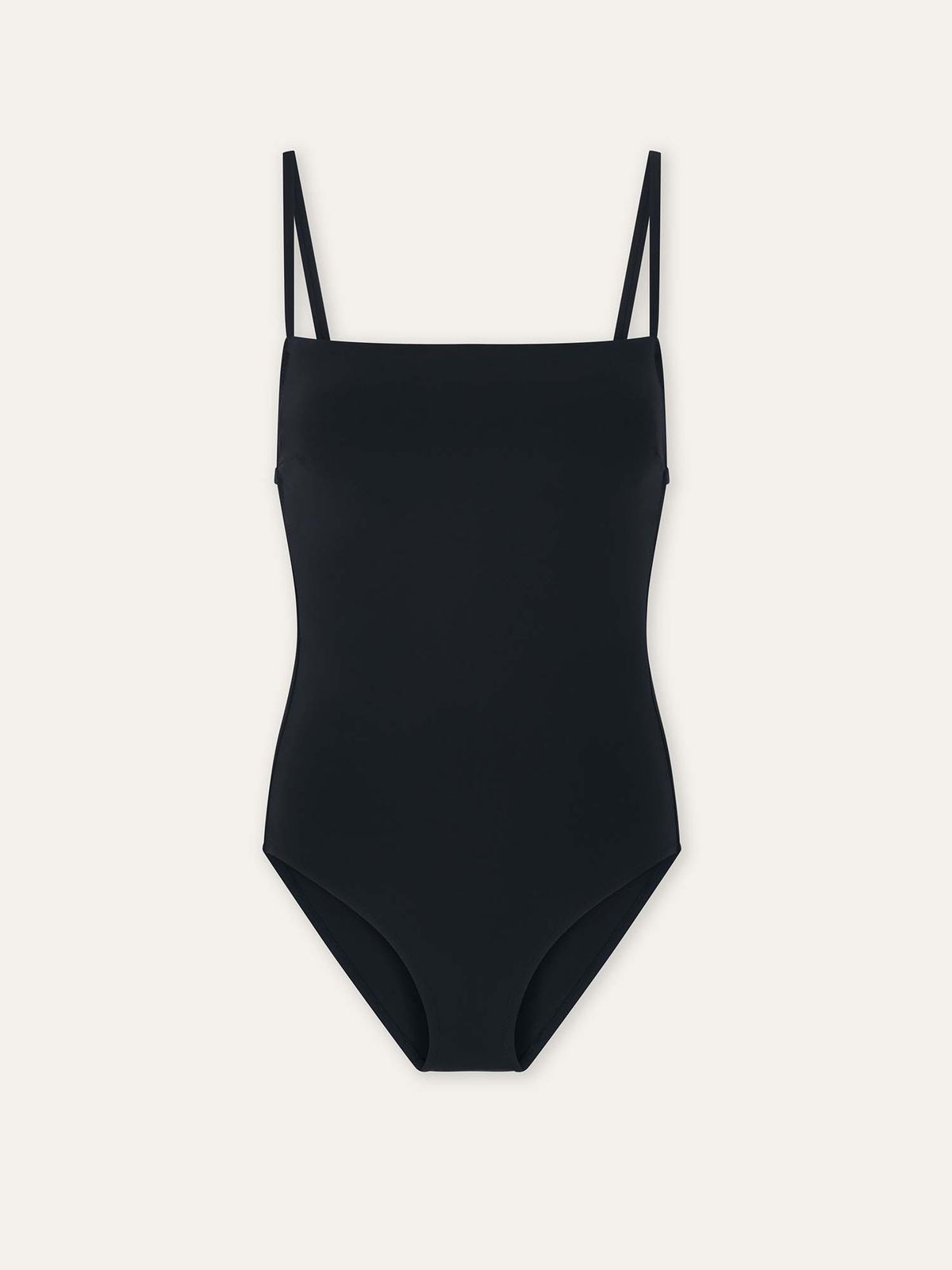 오베르(AUBER) Clean Line Swimsuit - Black