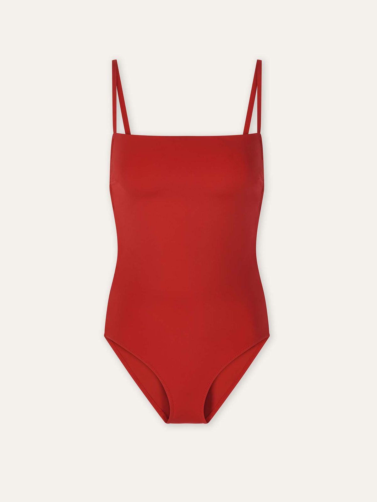 오베르(AUBER) Clean Line Swimsuit - Red