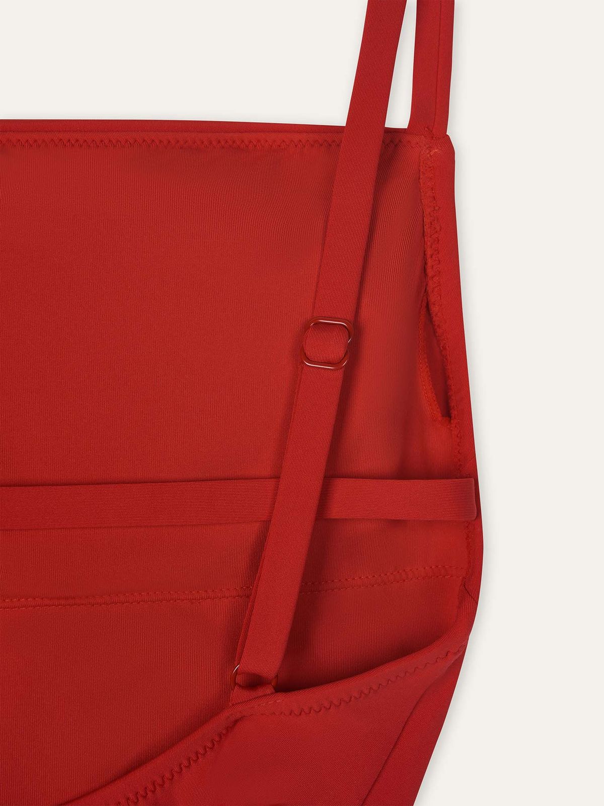 오베르(AUBER) Clean Line Swimsuit - Red
