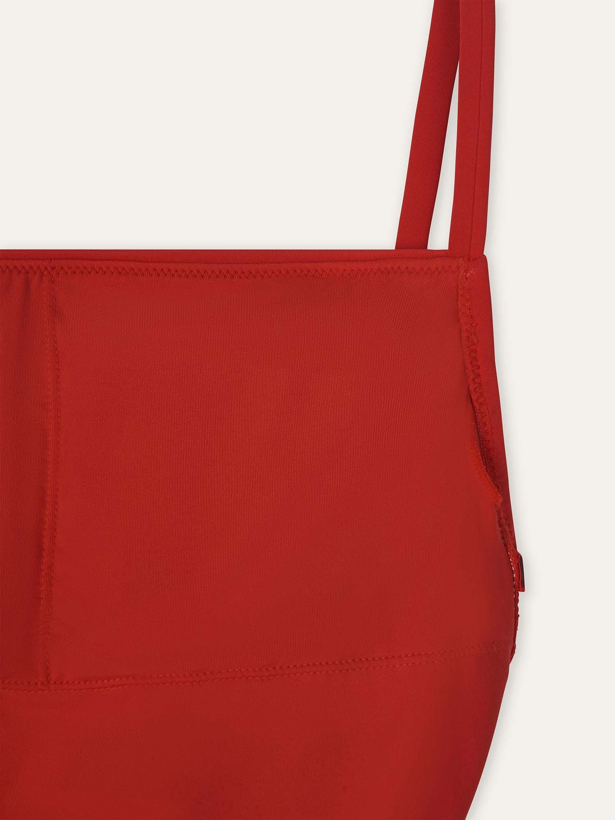 오베르(AUBER) Clean Line Swimsuit - Red