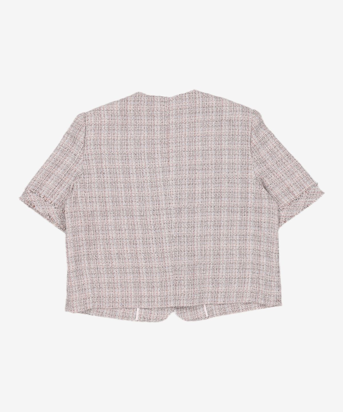 미쏘(MIXXO) 트위드 v넥 반팔자켓 MIWJKC612G M