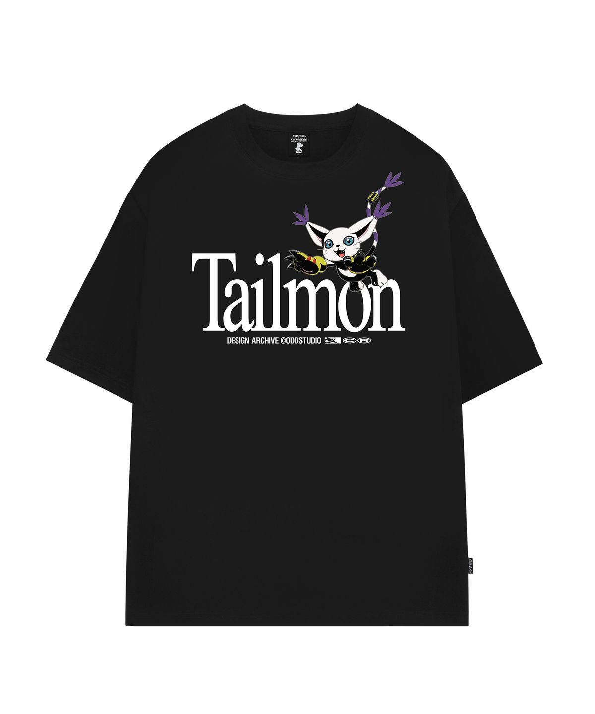 오드스튜디오(ODDSTUDIO) [디지몬 어드벤처] Tailmon Overfit T-shirt - 3COLOR
