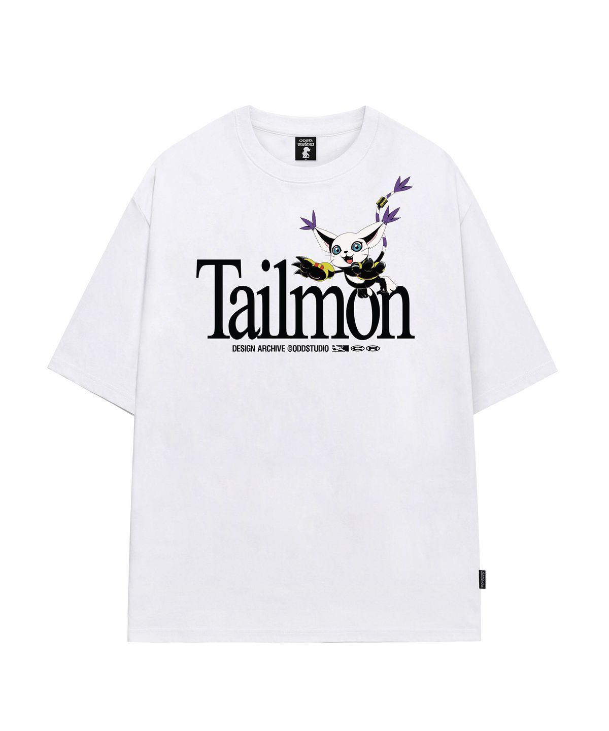 오드스튜디오(ODDSTUDIO) [디지몬 어드벤처] Tailmon Overfit T-shirt - 3COLOR