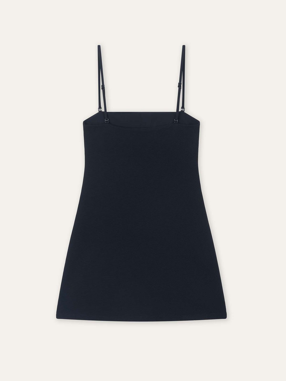 오베르(AUBER) Ribbed Onepiece Swimsuit - Black