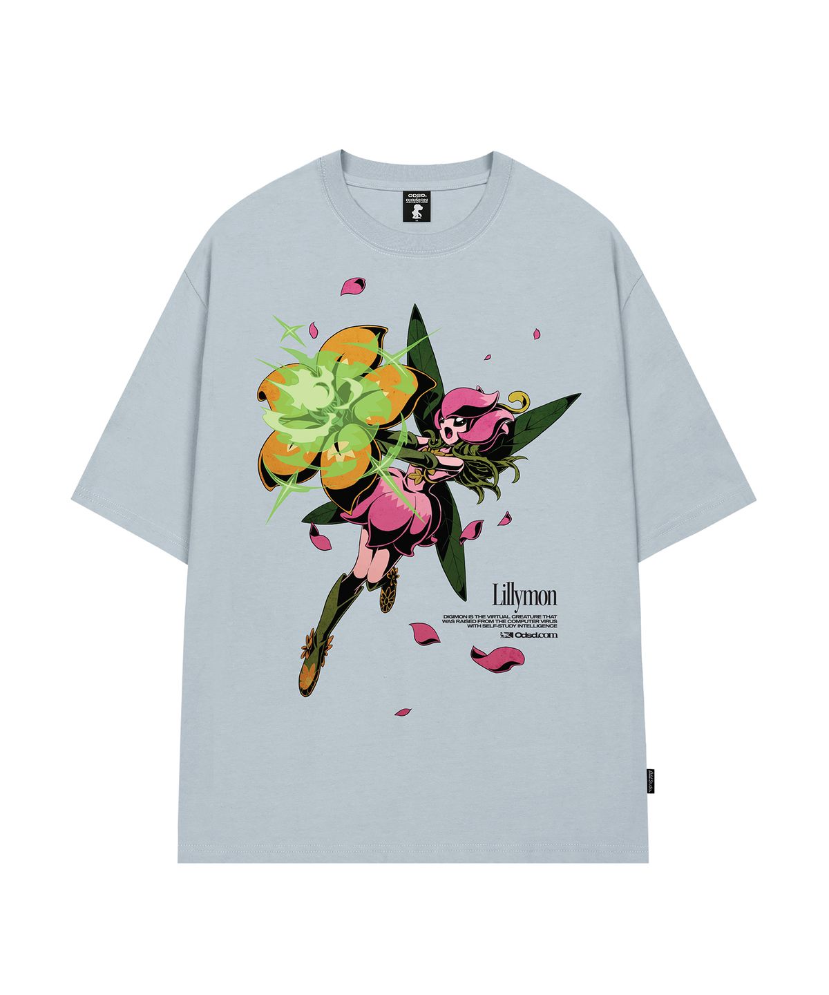 오드스튜디오(ODDSTUDIO) [디지몬 어드벤처] Lilymon Overfit T-shirt - 3COLOR