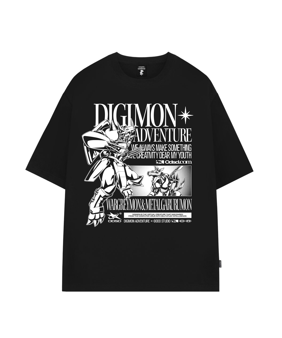 오드스튜디오(ODDSTUDIO) [디지몬 어드벤처] Mega Stage Digimon Overfit T-shirt - 3COLOR