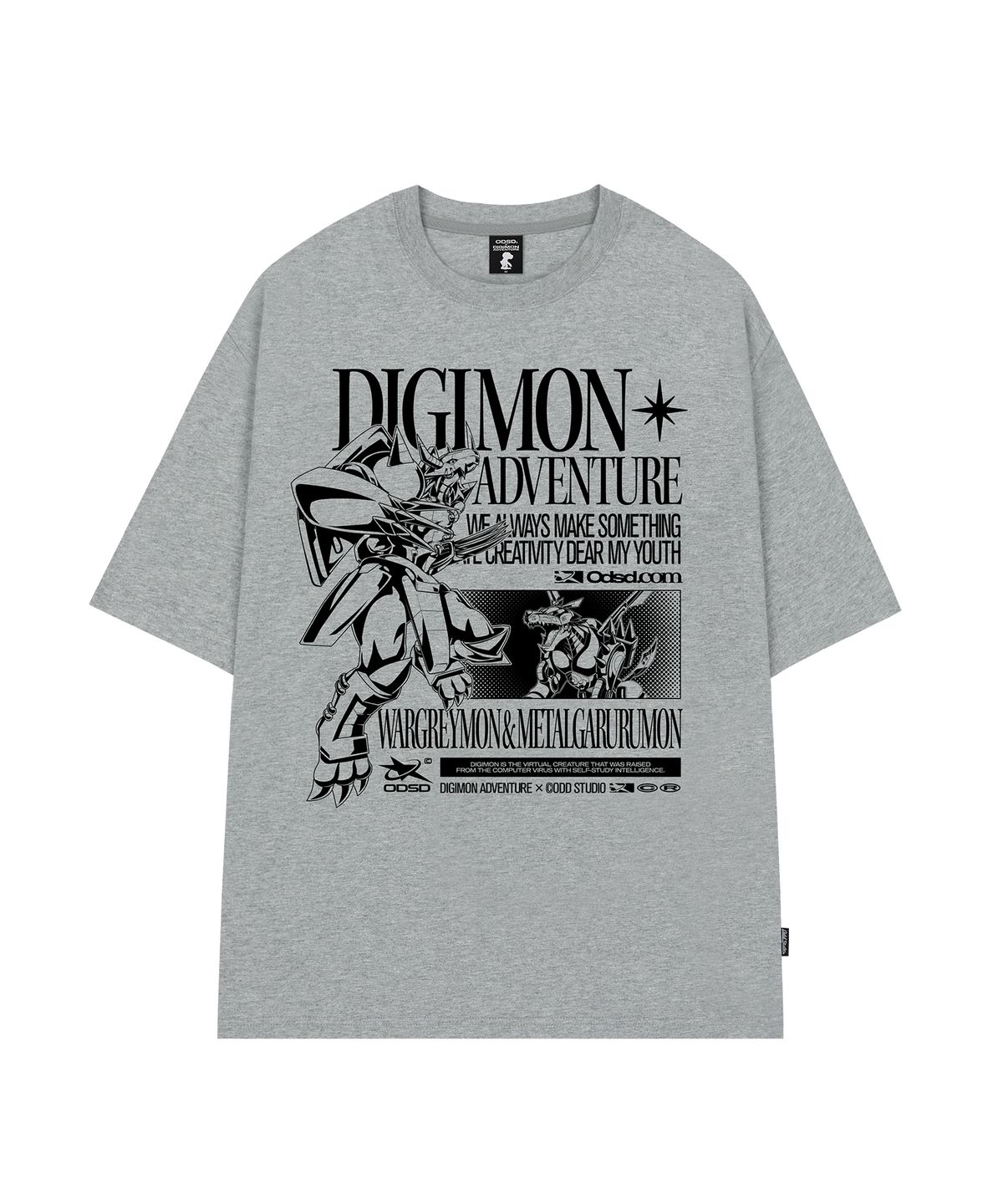 오드스튜디오(ODDSTUDIO) [디지몬 어드벤처] Mega Stage Digimon Overfit T-shirt - 3COLOR