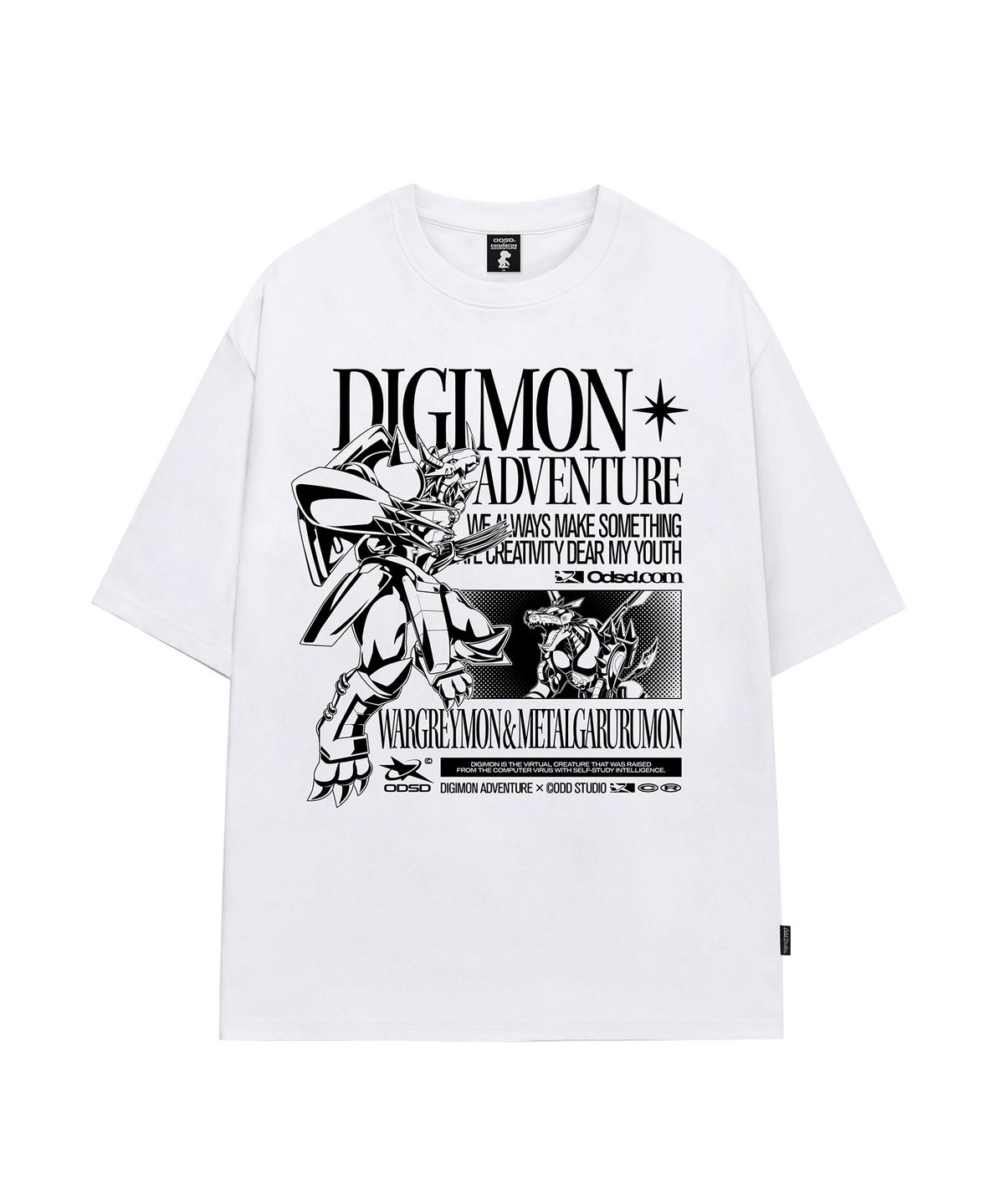 오드스튜디오(ODDSTUDIO) [디지몬 어드벤처] Mega Stage Digimon Overfit T-shirt - 3COLOR