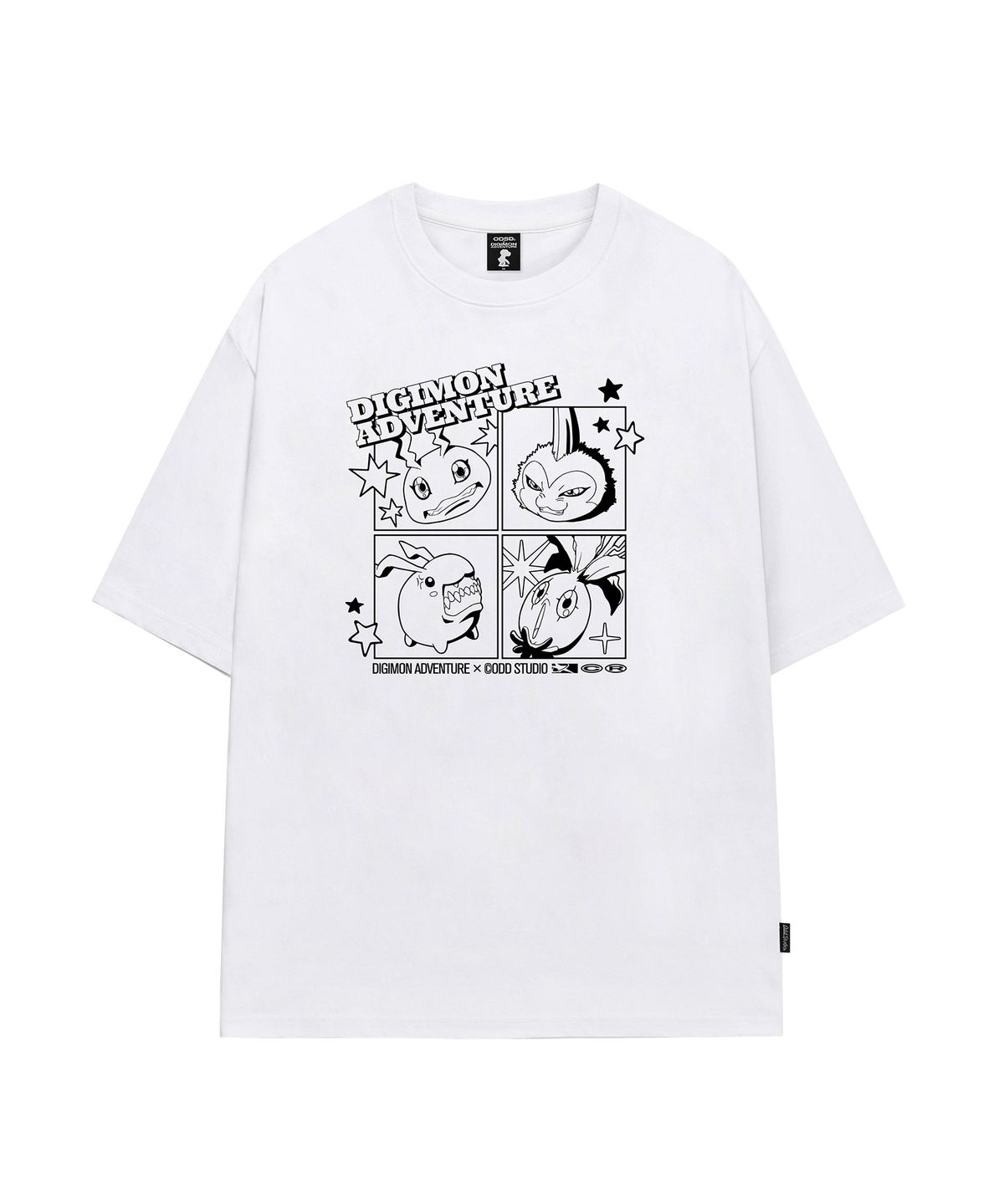 오드스튜디오(ODDSTUDIO) [디지몬 어드벤처] Panel Digimon Overfit T-shirt - 4COLOR