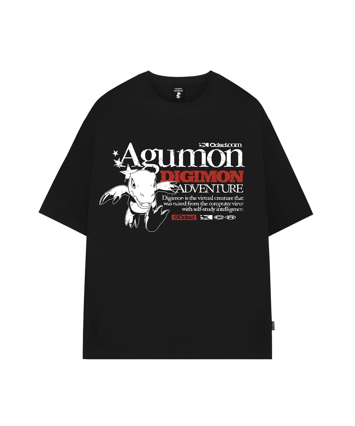 오드스튜디오(ODDSTUDIO) [디지몬 어드벤처] Agumon Overfit T-shirt - 3COLOR