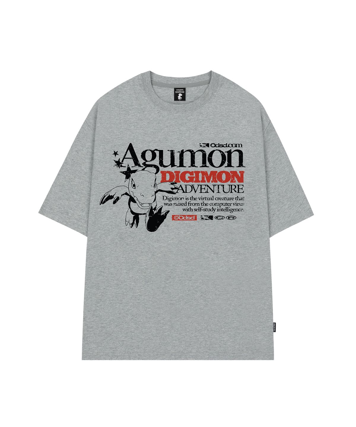 오드스튜디오(ODDSTUDIO) [디지몬 어드벤처] Agumon Overfit T-shirt - 3COLOR