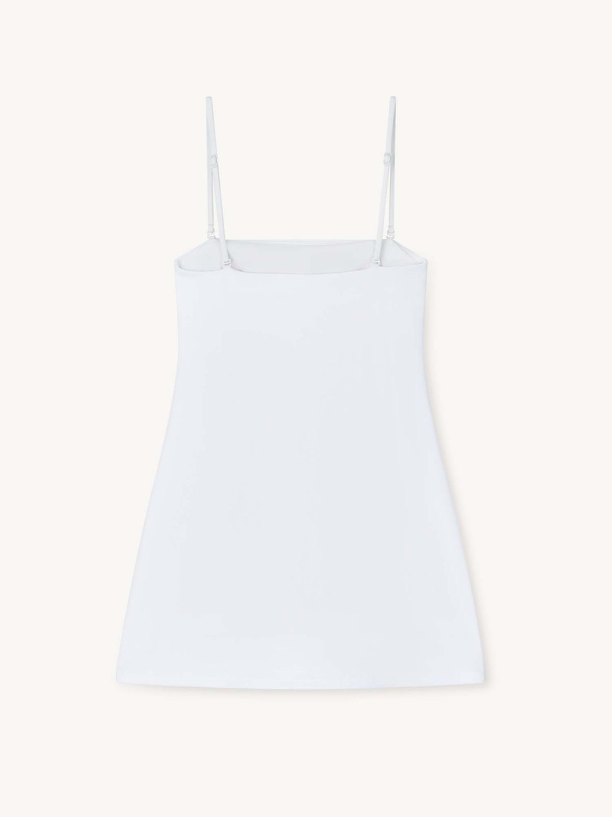 오베르(AUBER) Ribbed Onepiece Swimsuit - White