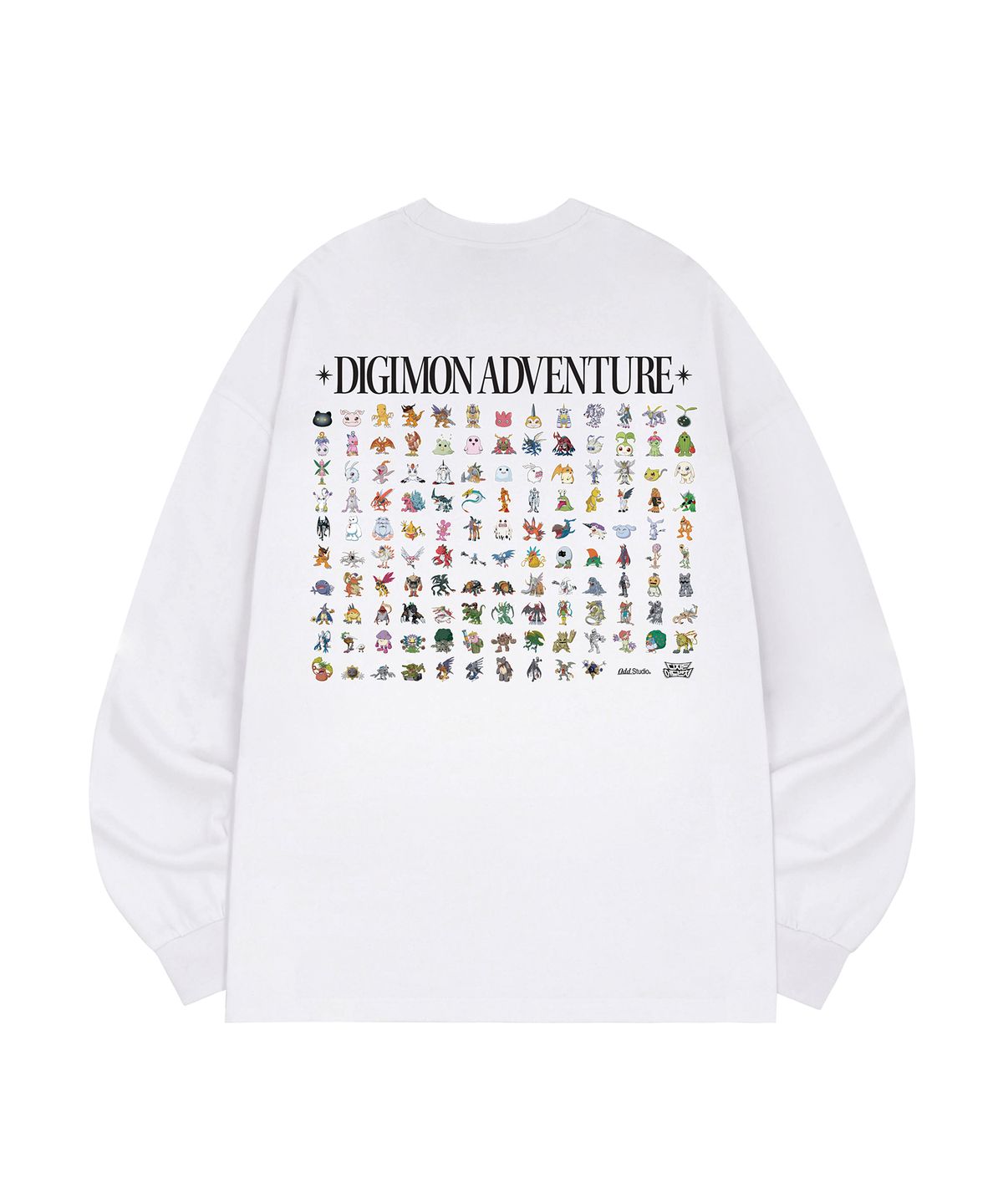 오드스튜디오(ODDSTUDIO) [디지몬 어드벤처] Digimon All Characters Back Graphic Long Sleeve - 2COLOR