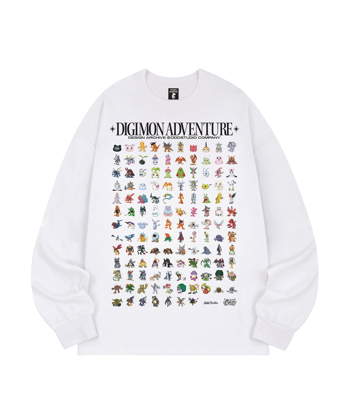 오드스튜디오(ODDSTUDIO) [디지몬 어드벤처] Digimon All Characters Long Sleeve - 2COLOR