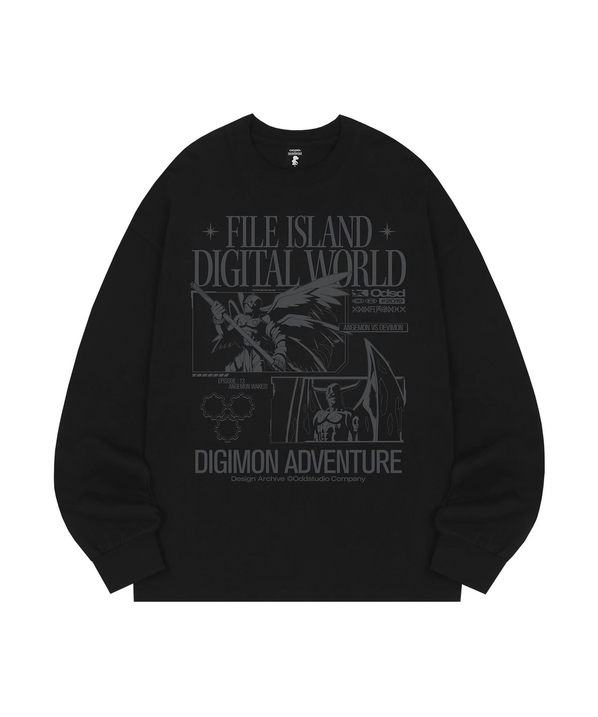 오드스튜디오(ODDSTUDIO) [디지몬 어드벤처] Angemon&Devimon Long Sleeve - 2COLOR