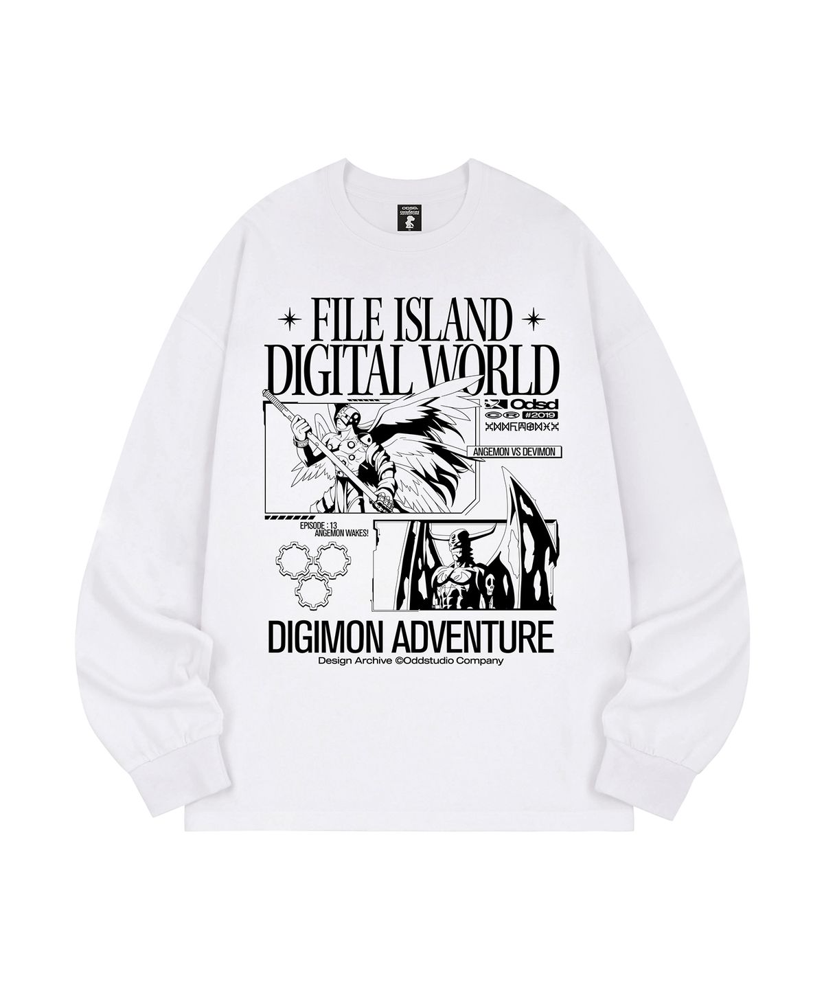 오드스튜디오(ODDSTUDIO) [디지몬 어드벤처] Angemon&Devimon Long Sleeve - 2COLOR