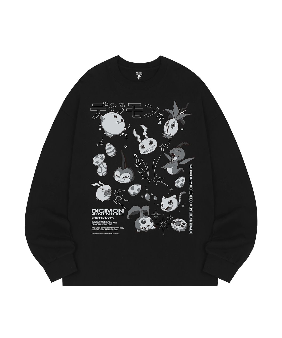 오드스튜디오(ODDSTUDIO) [디지몬 어드벤처] In-Training Ⅱ Stage Digimon Long Sleeve - 2COLOR