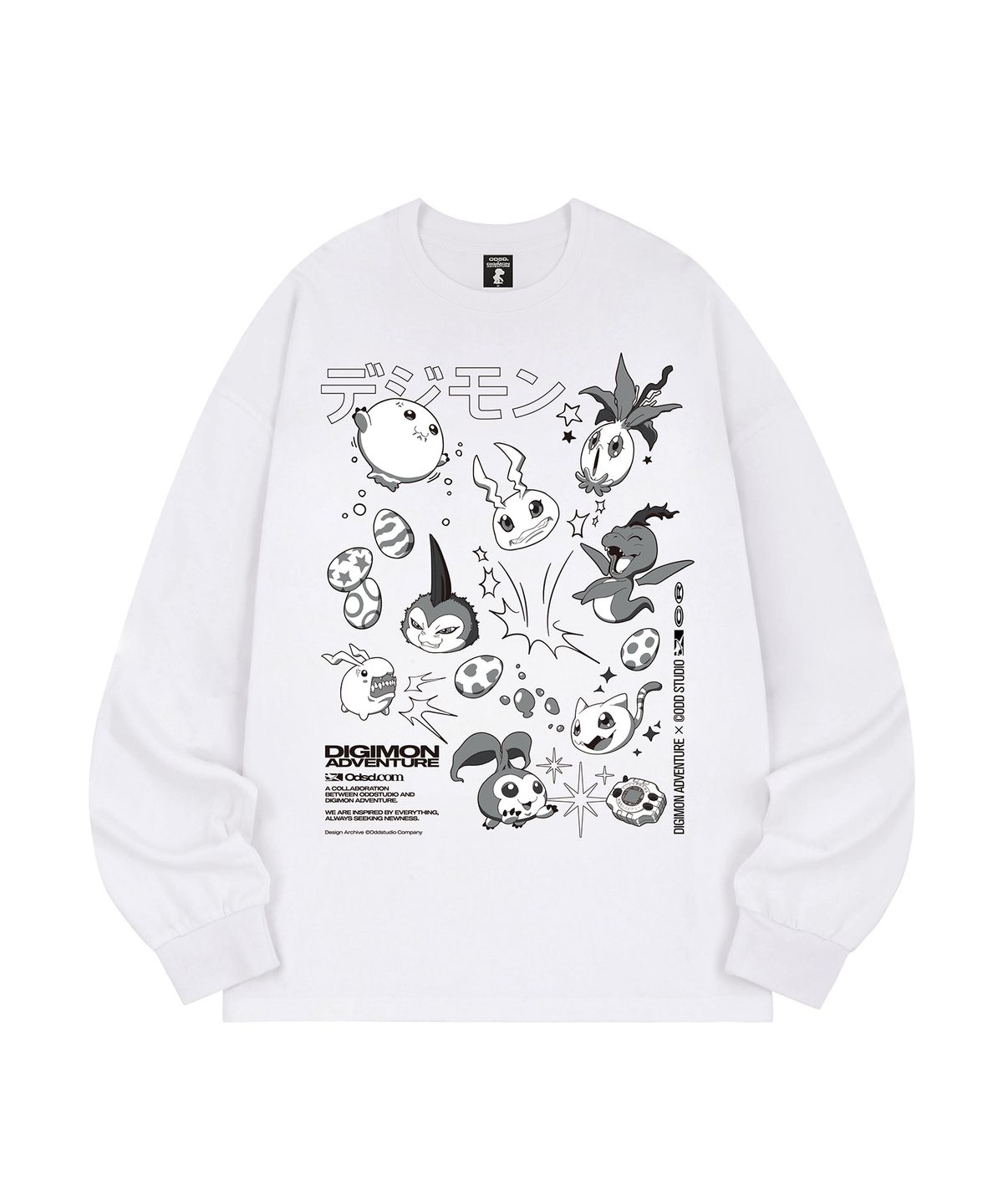 오드스튜디오(ODDSTUDIO) [디지몬 어드벤처] In-Training Ⅱ Stage Digimon Long Sleeve - 2COLOR