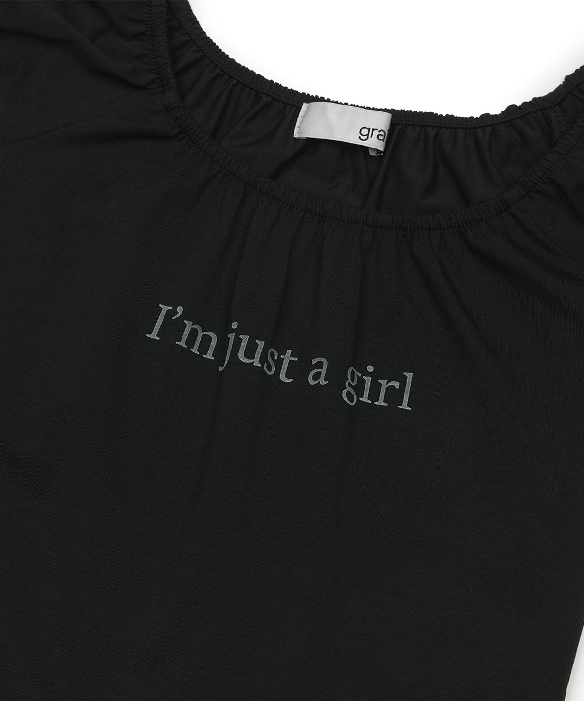 그레일즈(GRAILZ) IM JUST A GIRL TOP [BLACK]