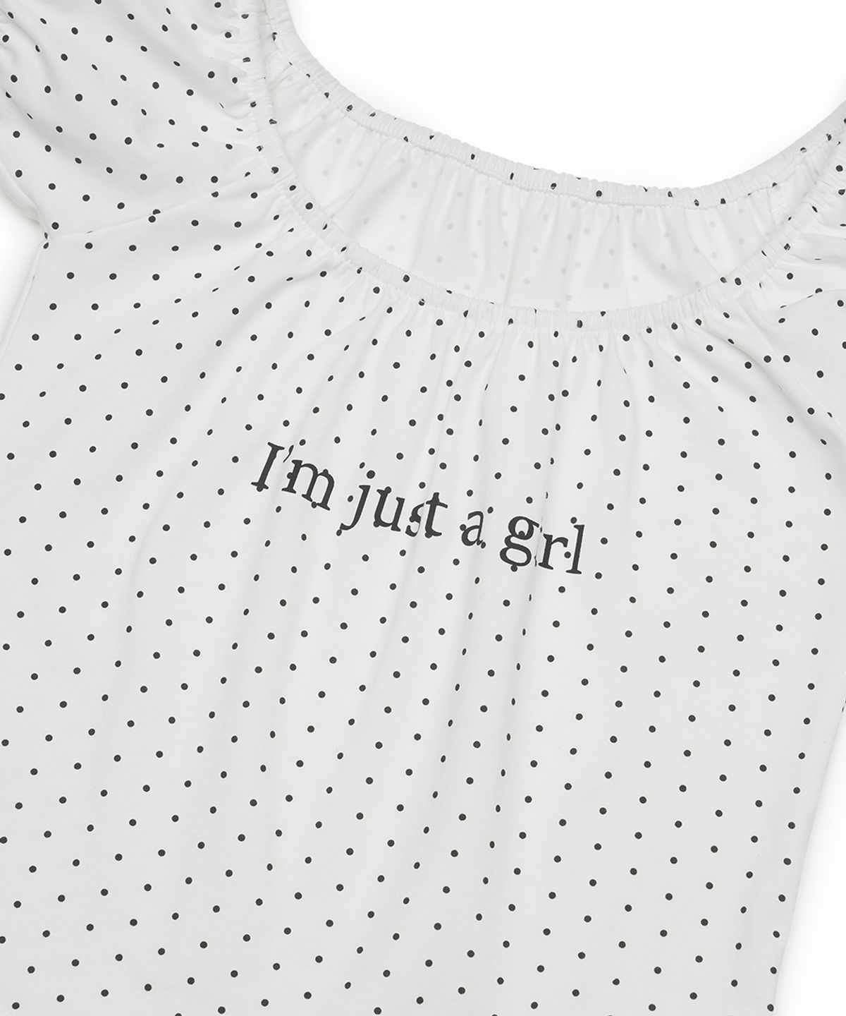 그레일즈(GRAILZ) IM JUST A GIRL TOP [WHITE]