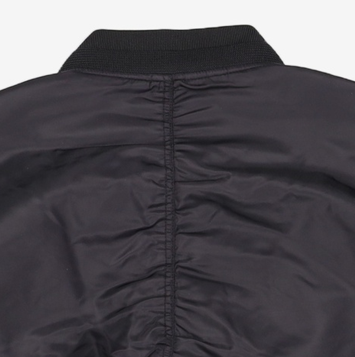 메종미네드(MAISON MINED) CRUSH BLACK SHIRRING MA-1 L