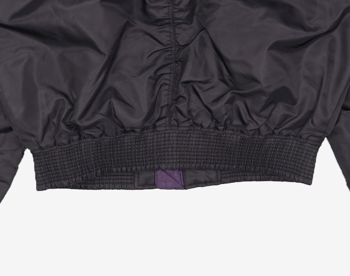 메종미네드(MAISON MINED) CRUSH BLACK SHIRRING MA-1 L