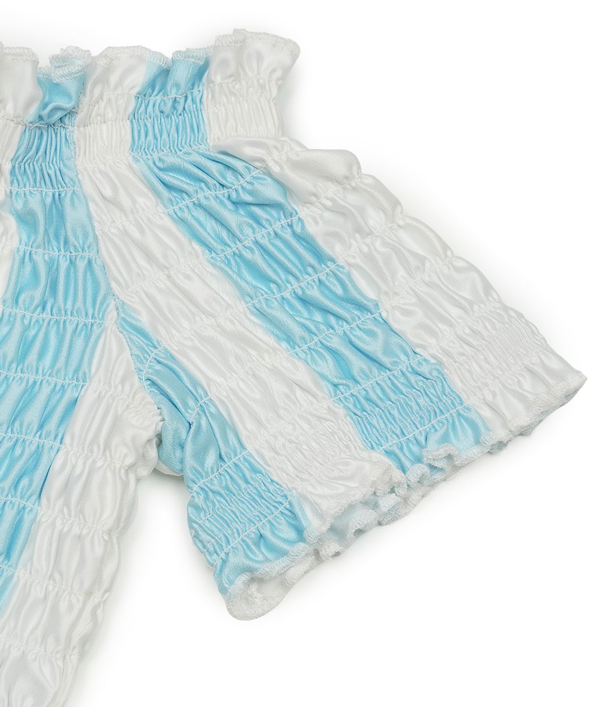 그레일즈(GRAILZ) SHIRRING FOOTBALL TOP [BLUE]