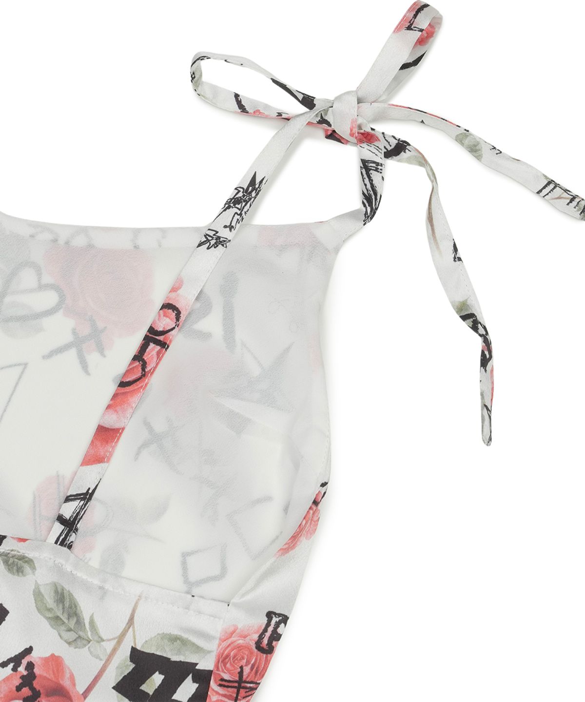 그레일즈(GRAILZ) GRAFFITI FLOWER DRESS [WHITE]