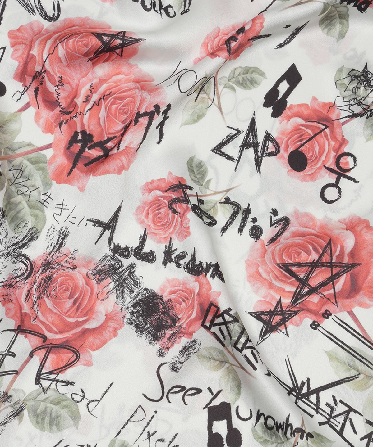 그레일즈(GRAILZ) GRAFFITI FLOWER DRESS [WHITE]
