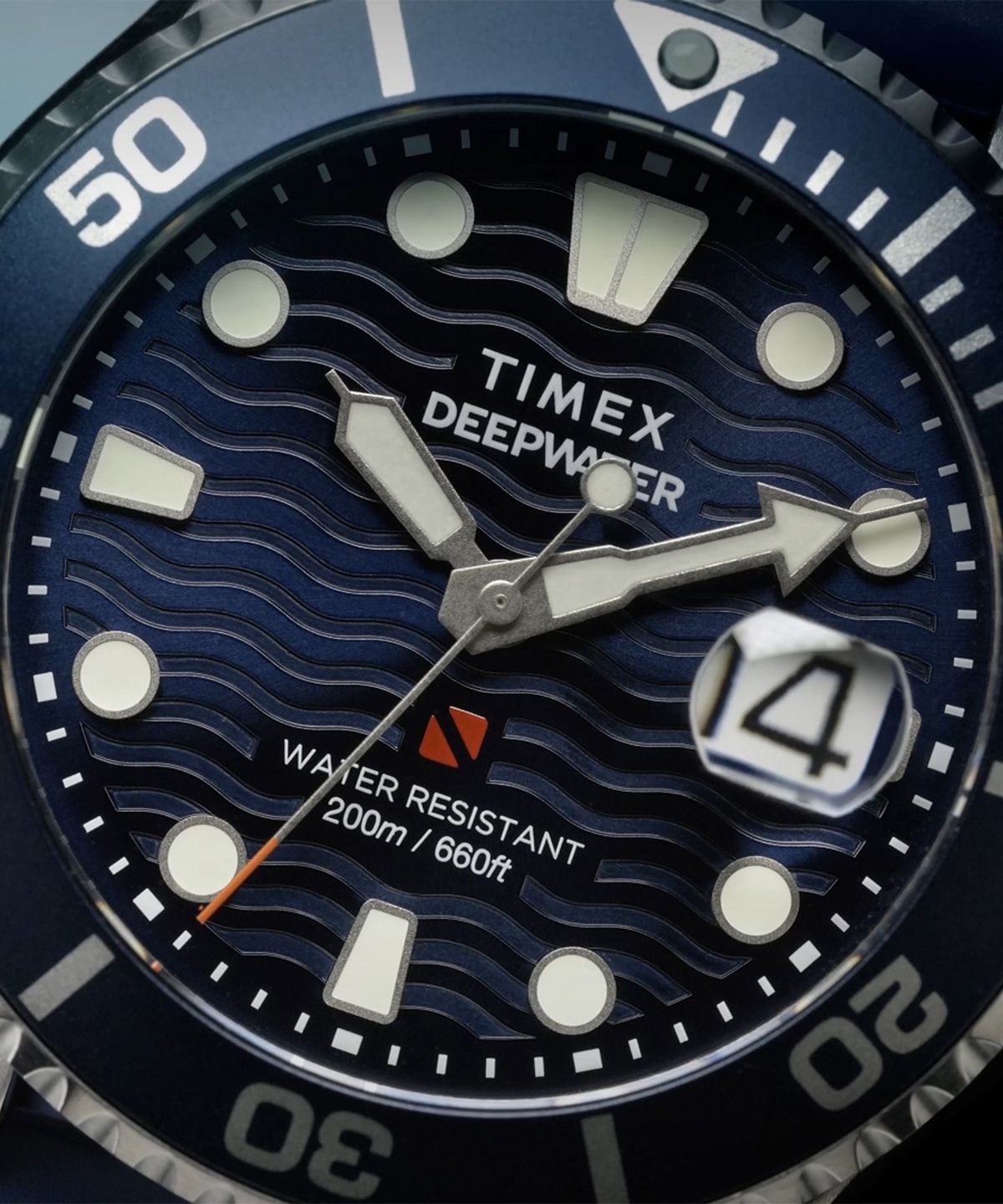 타이맥스(TIMEX) 딥워터 메리디안200 러버스트랩 방수시계 44mm