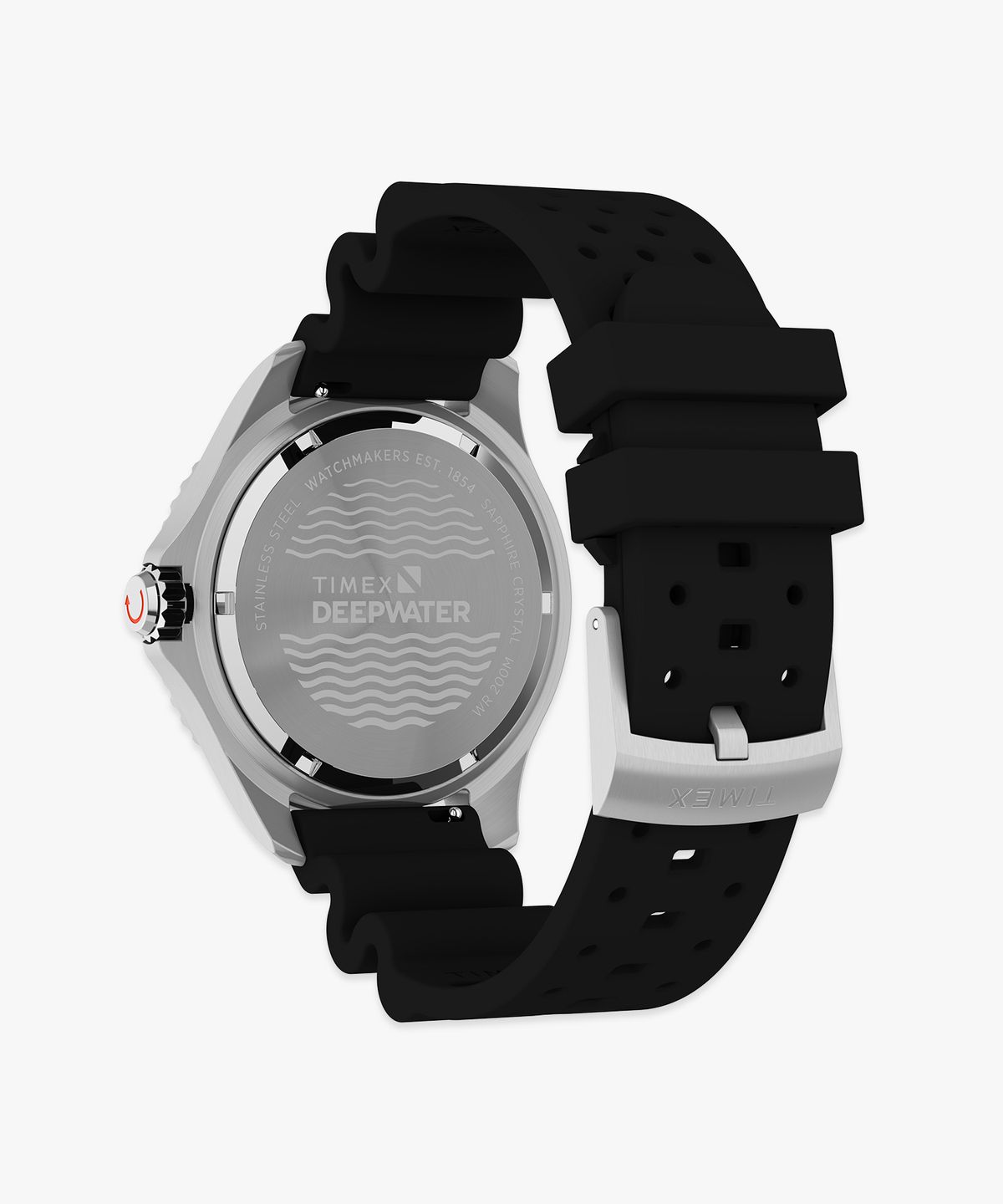 타이맥스(TIMEX) 딥워터 메리디안200 러버스트랩 다이버시계 44mm