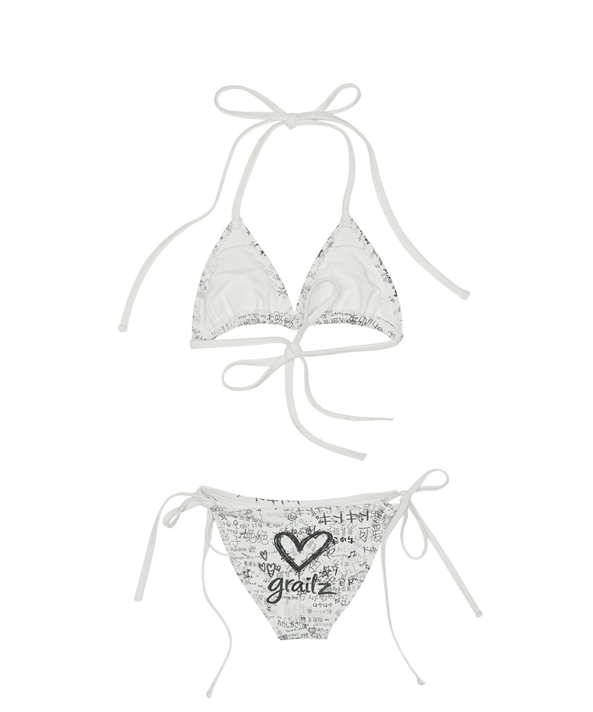 그레일즈(GRAILZ) GR GRAFFITI BIKINI [WHITE]