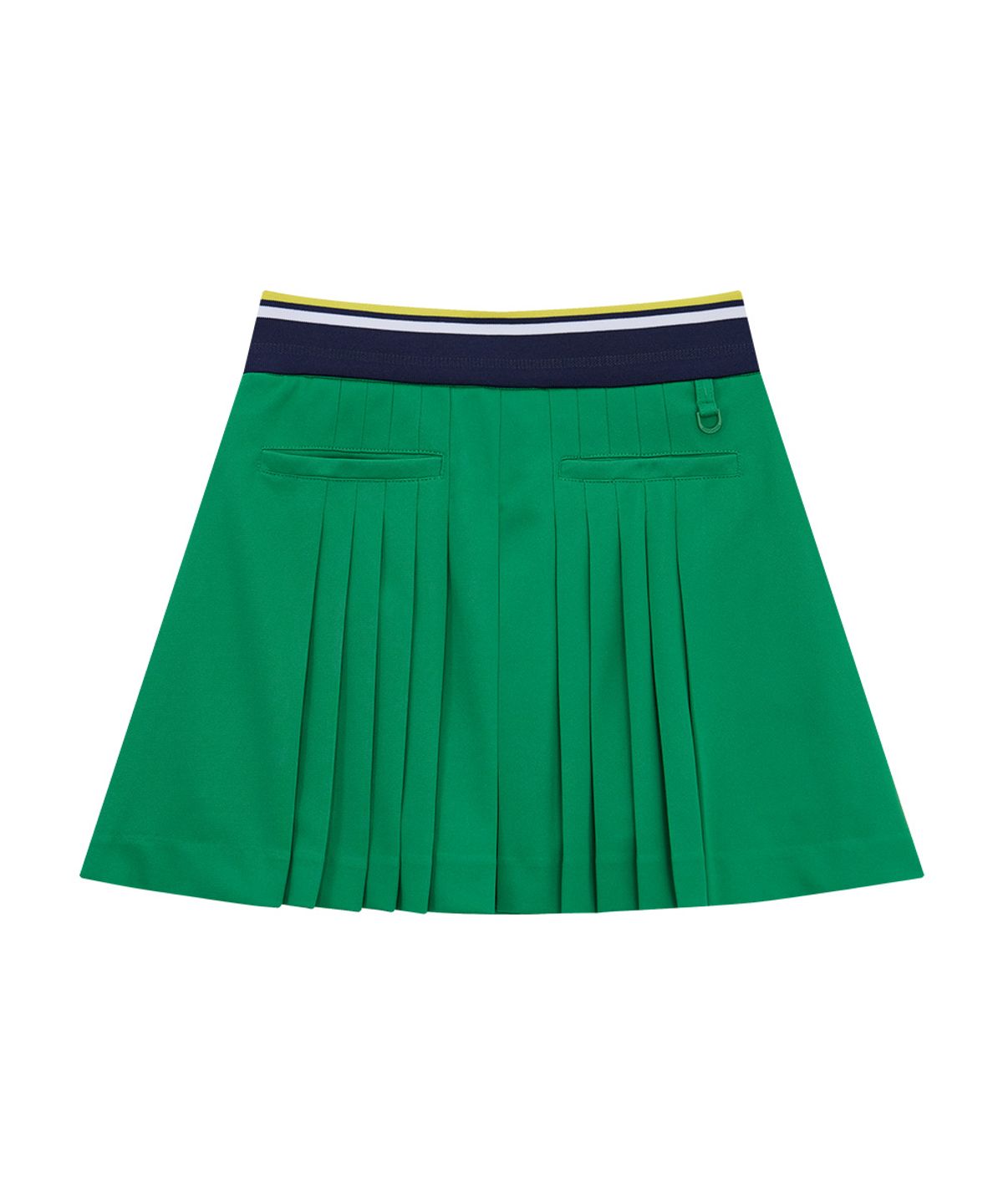 츄쿠츄(CHUCUCHU) 페이퍼 트임 플리츠 스커트 (GREEN) CBFSS-SK003W