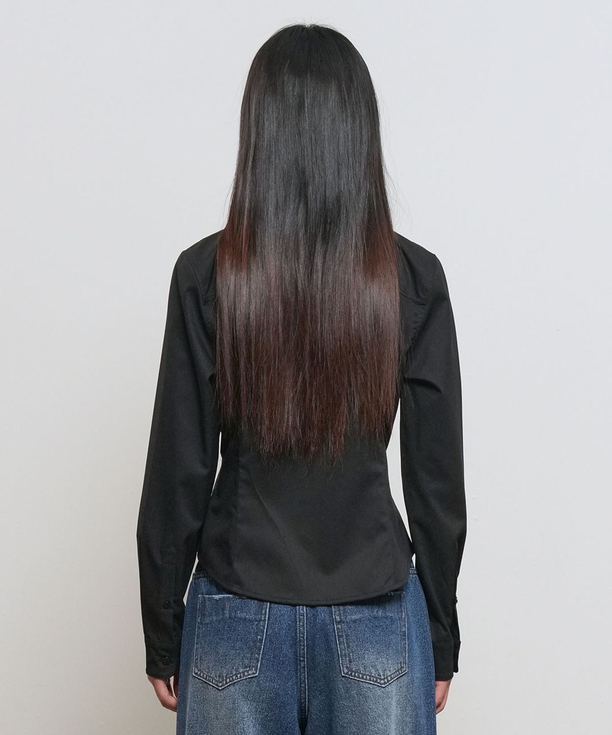 제너럴아이디어(GENERALIDEA) 링클프리 라인 셔츠 [BLACK] / GF1LSH508
