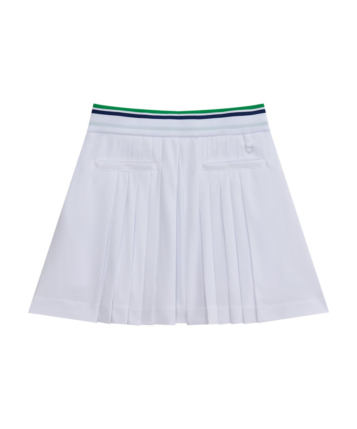 츄쿠츄(CHUCUCHU) 페이퍼 트임 플리츠 스커트 (WHITE) CBFSS-SK003W