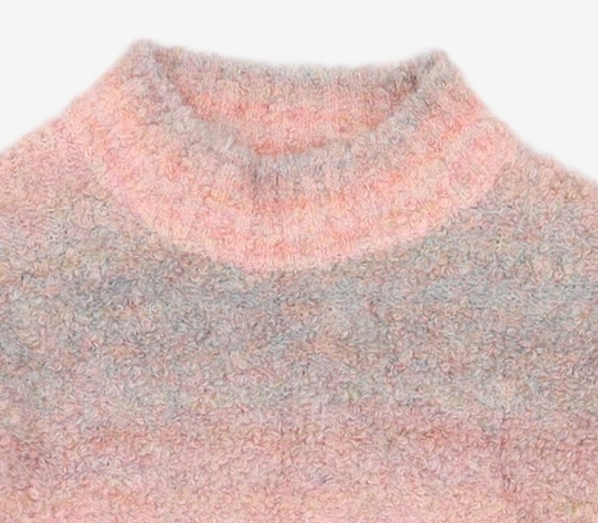 스탠다이얼(STANDIAL) GRADATION COLOR DYED PULLOVER_PINK CNSW2ED04P1