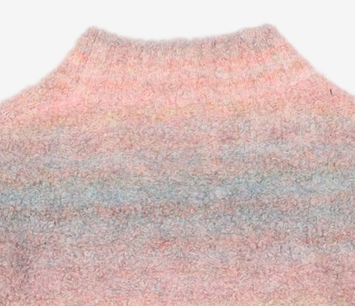 스탠다이얼(STANDIAL) GRADATION COLOR DYED PULLOVER_PINK CNSW2ED04P1