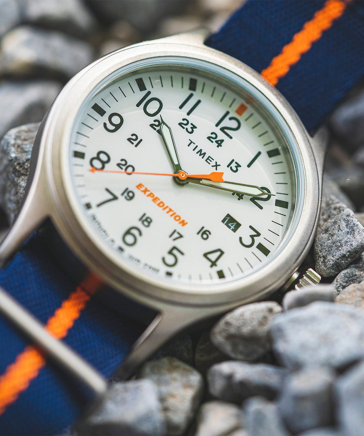 타이맥스(TIMEX) 익스페디션 시에라 인디글로 패브릭 야광시계 40mm