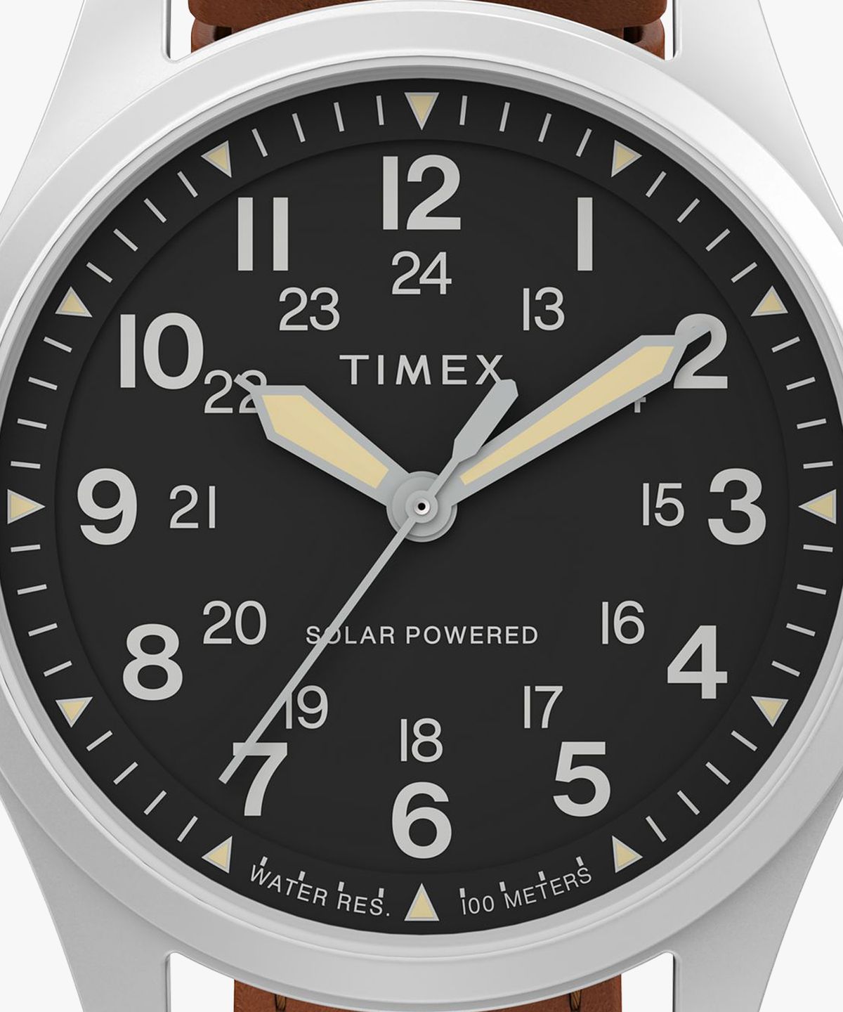 타이맥스(TIMEX) 익스페디션 필드워치 태양광 충전 가죽시계 36mm