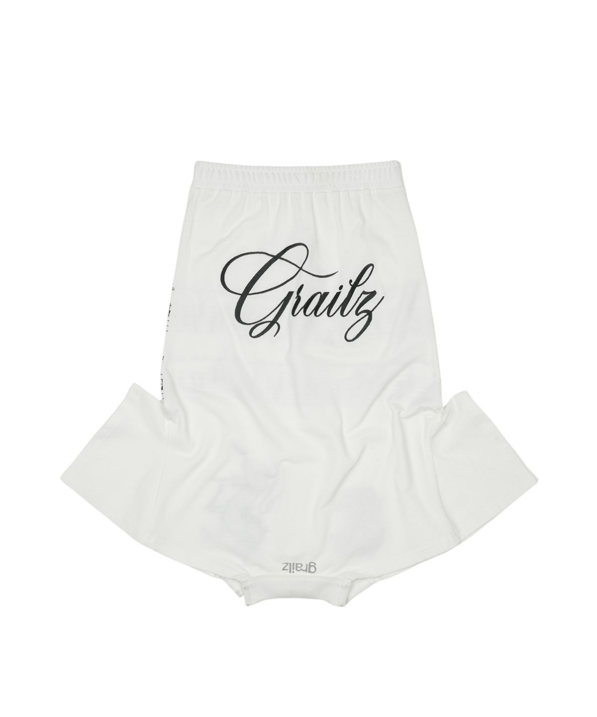 그레일즈(GRAILZ) UPSIDE DOWN PK T-SHIRT SKIRT [WHITE]